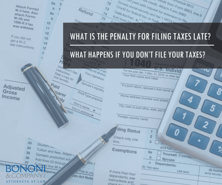 What is the Penalty for Filing Taxes Late?