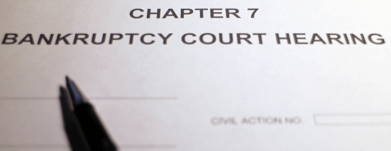 Chapter 7 Bankruptcy hearing