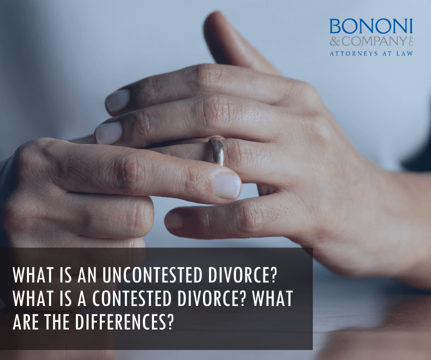 Uncontested vs contested divorce