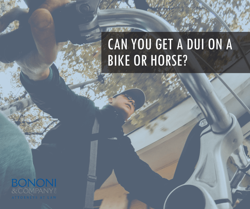 Can you get a dui while riding a bike?